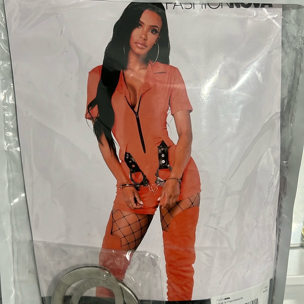 Fashion nova lock me up prisoner halloween costume